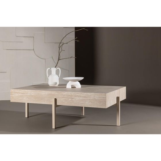Secondo salontafel - 82 x 126 cm - travertin look