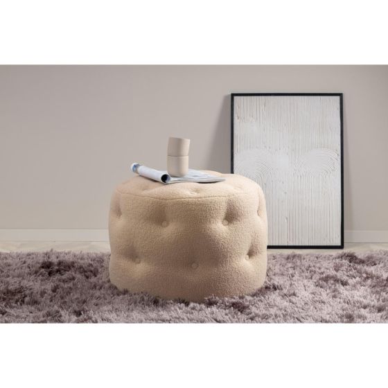 Juno hocker - teddy - beige