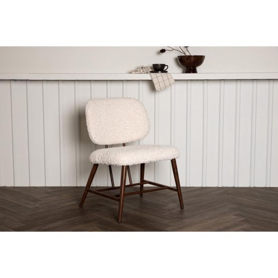 Miso fauteuil - teddy - wit