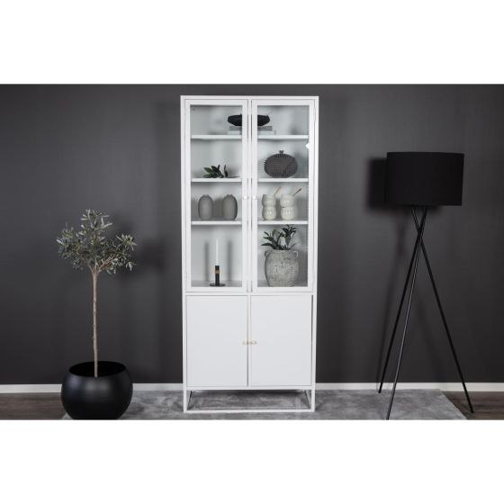 Noma vitrinekast - 80 x 190 cm - wit