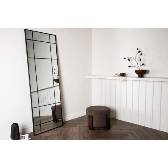 Giada rechthoekige spiegel - 67 x 193 cm - zwart