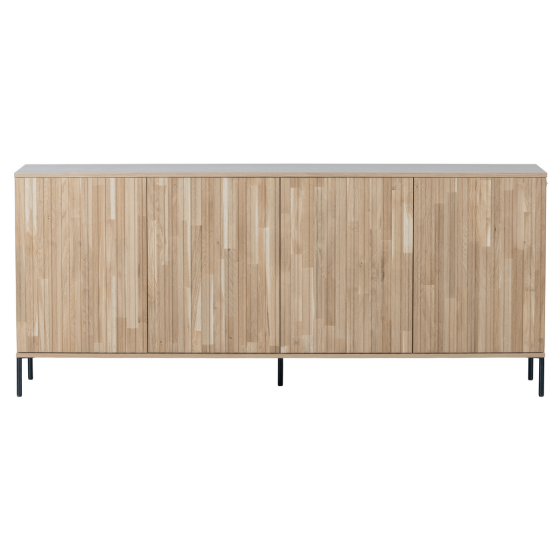 New Gravure dressoir 200cm grenen eiken naturel van het woonmerk WOOOD