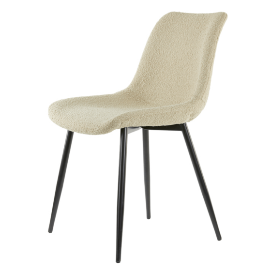 Eetkamerstoel Kate bouclé van het woonmerk Light & Living