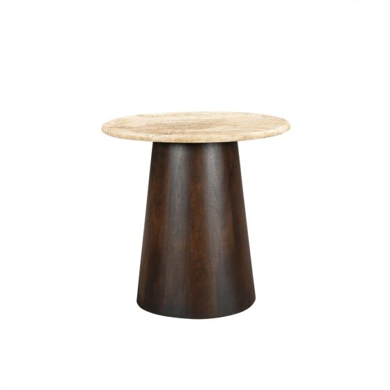 Valentino ronde bijzettafel - Ø45 cm - beige