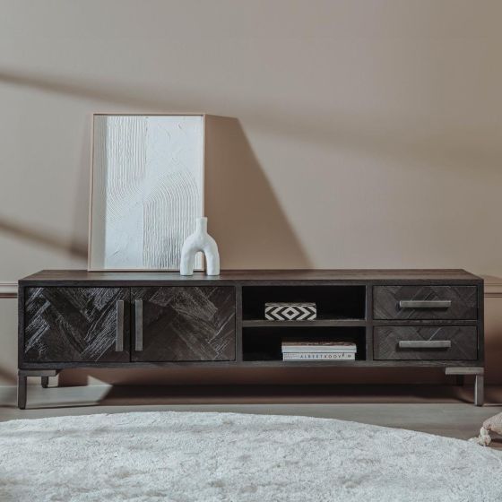 Ziano tv-meubel - 185 cm - zwart