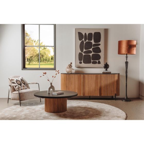 Palazzo salontafel - ø100 cm - naturel