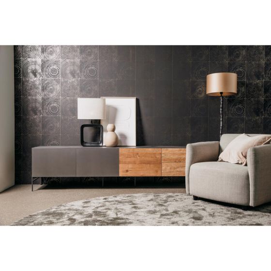 Pandora tv-meubel - 221 cm - bruin