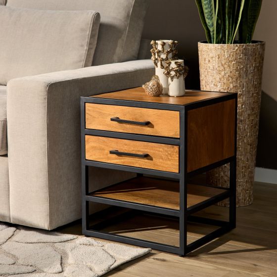 Nachtkastje Denver - 45 cm - naturel