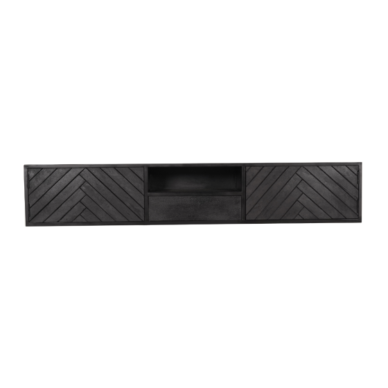 Zwevend tv-meubel New York 180 cm - zwart