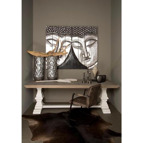 Toscana eettafel - 220 cm - wit