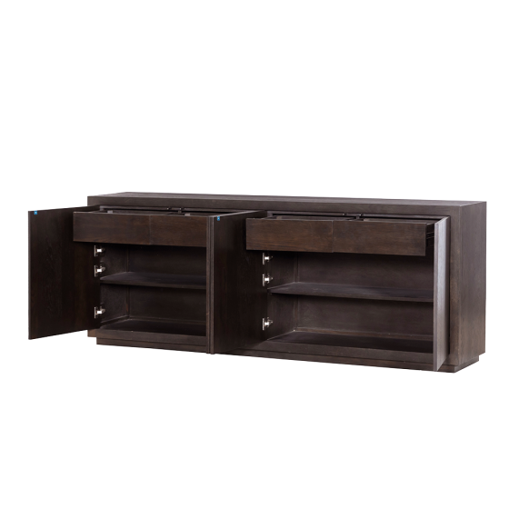 Mincio dressoir - 220 cm - bruin