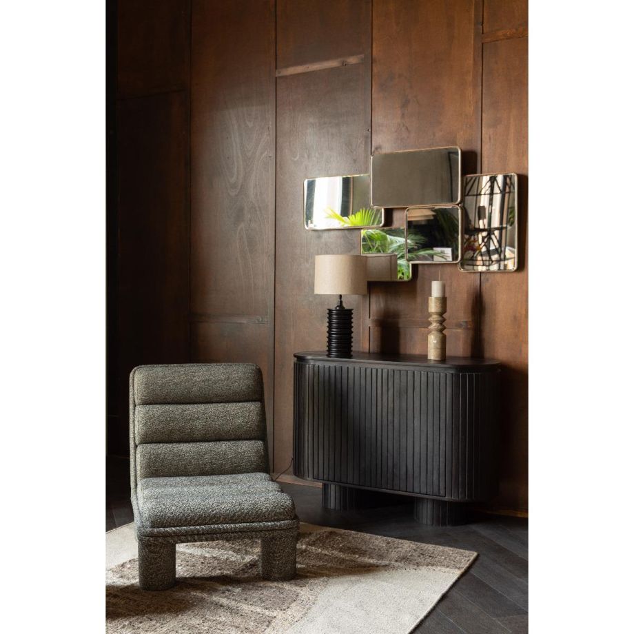 Cordelia spiegel rubberhout 70x120 cm - bruin