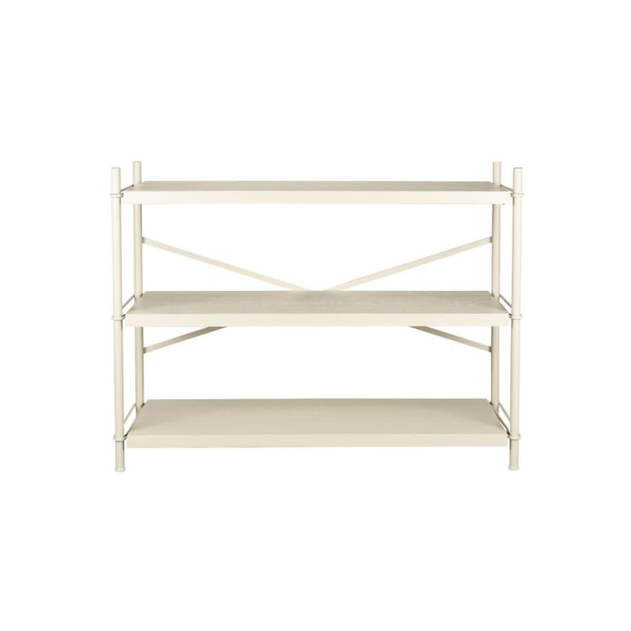 Iron wandkast laag - beige
