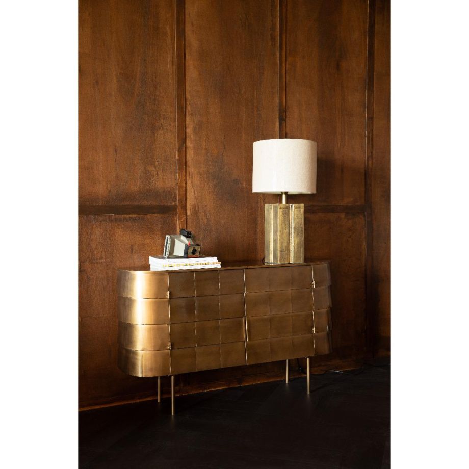 Dutchbone Roc tafellamp - goud