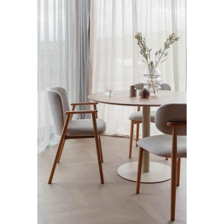 Kyle eettafel ø110 cm - naturel/beige