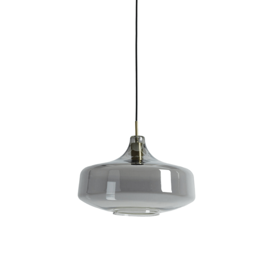 Light & Living Solna hanglamp Ø39,5x27 cm - brons/smoke glas - OUTLET B