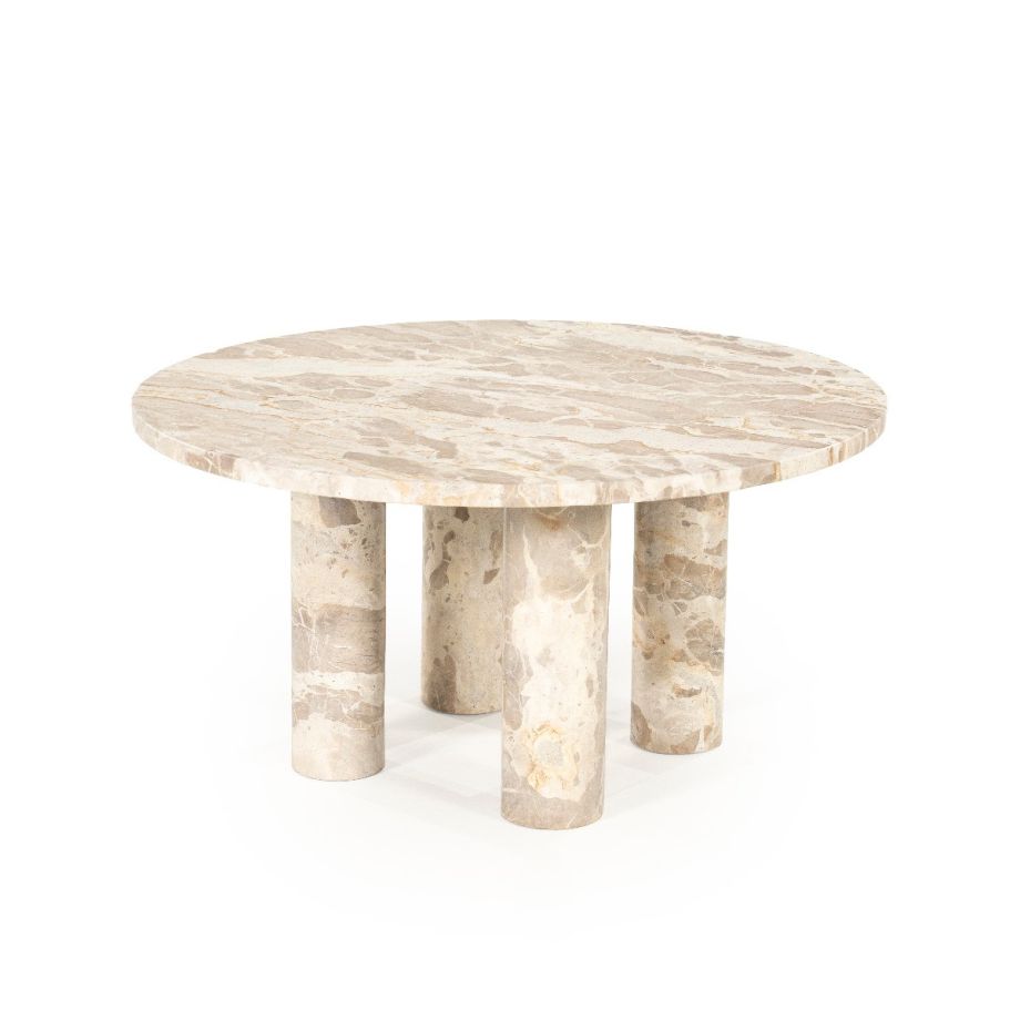 By-Boo Marmo salontafel ø70 cm - beige