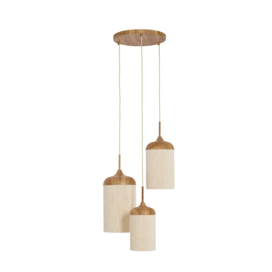 Danialo hanlamp 3L getrapt ø35x32 cm hout