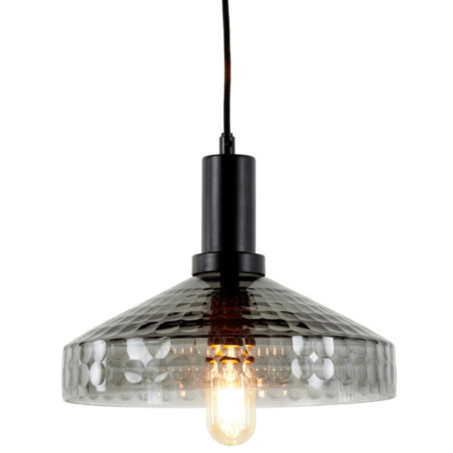 Delilo hanglamp Ø23 cm glas smoke grijs van het woonmerk Light & Living