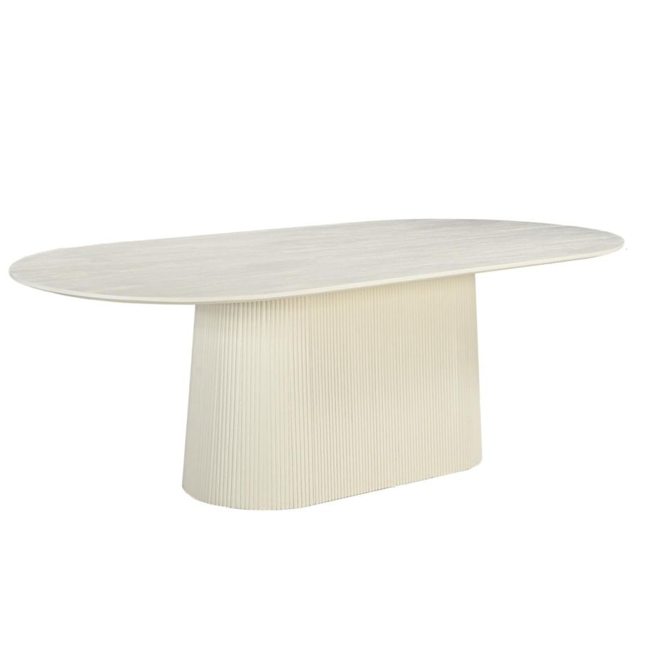 Patrice eettafel ovaal 300 cm - crème