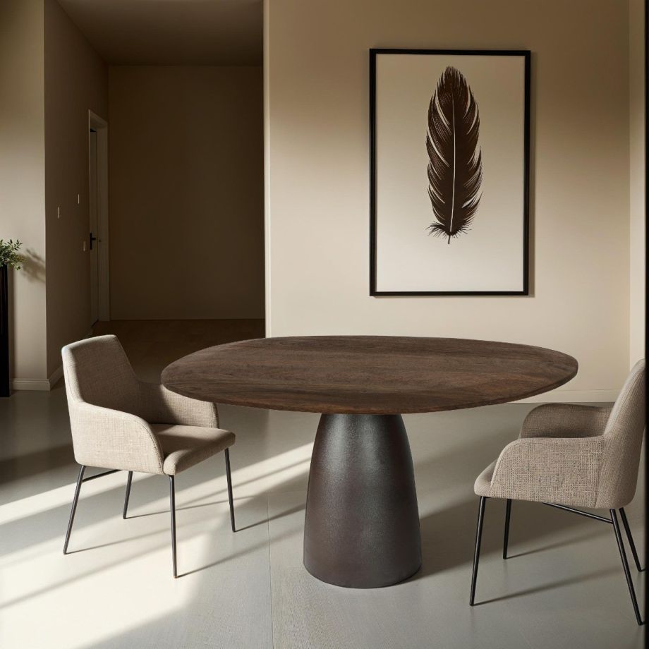 Marron eettafel 140 cm - espresso