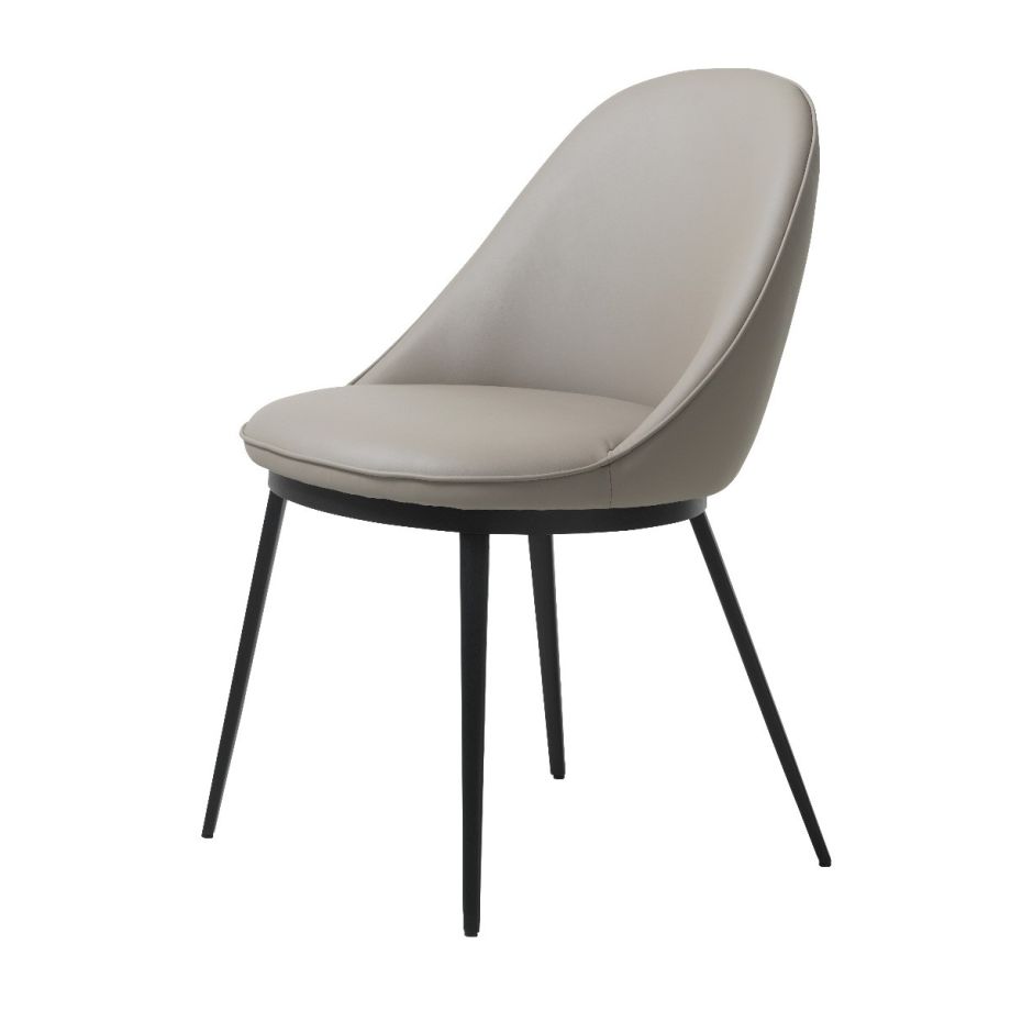 Madeleine eetkamerstoel PU-leer - taupe