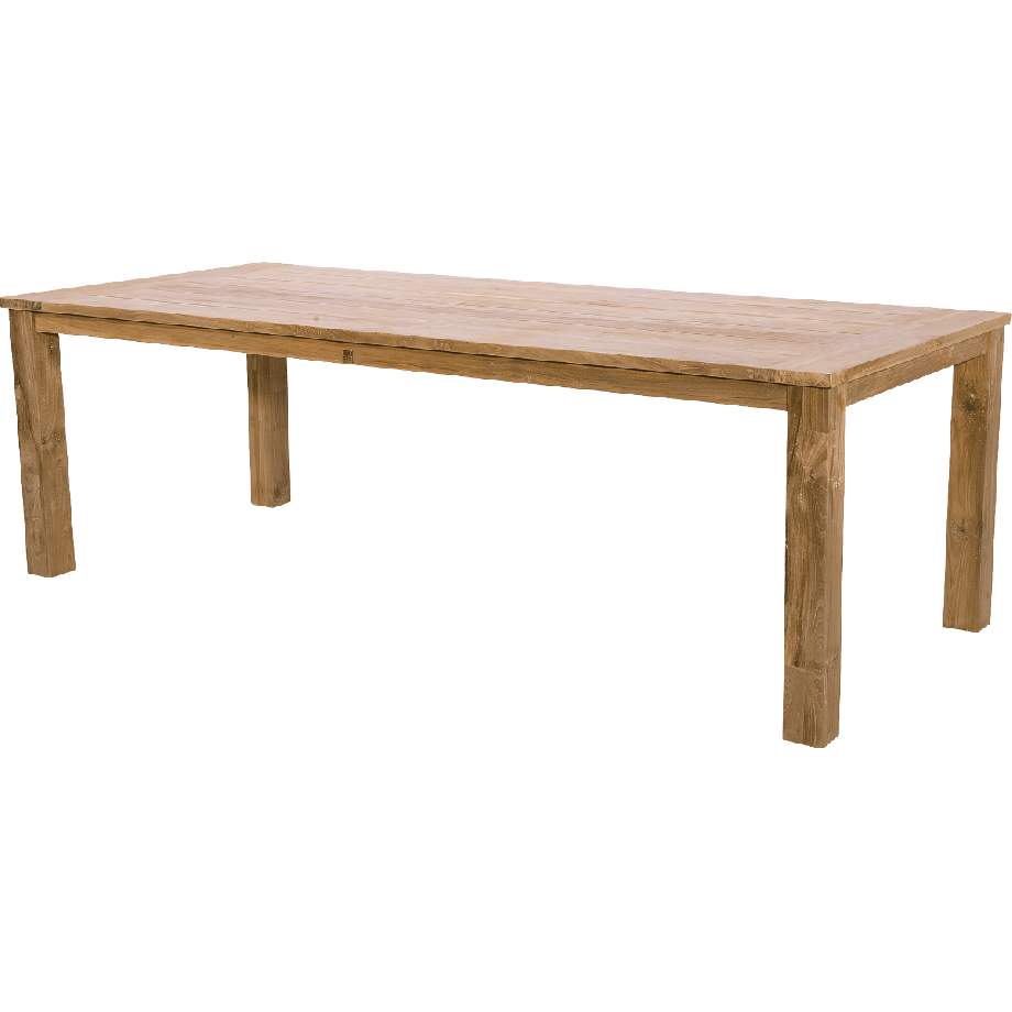 Tuintafel recycled teak 240x100 cm - naturel