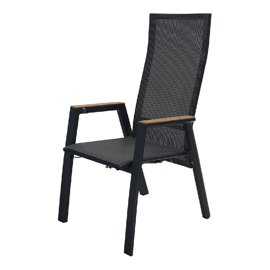 Standenstoel Amir teak nuance - antraciet