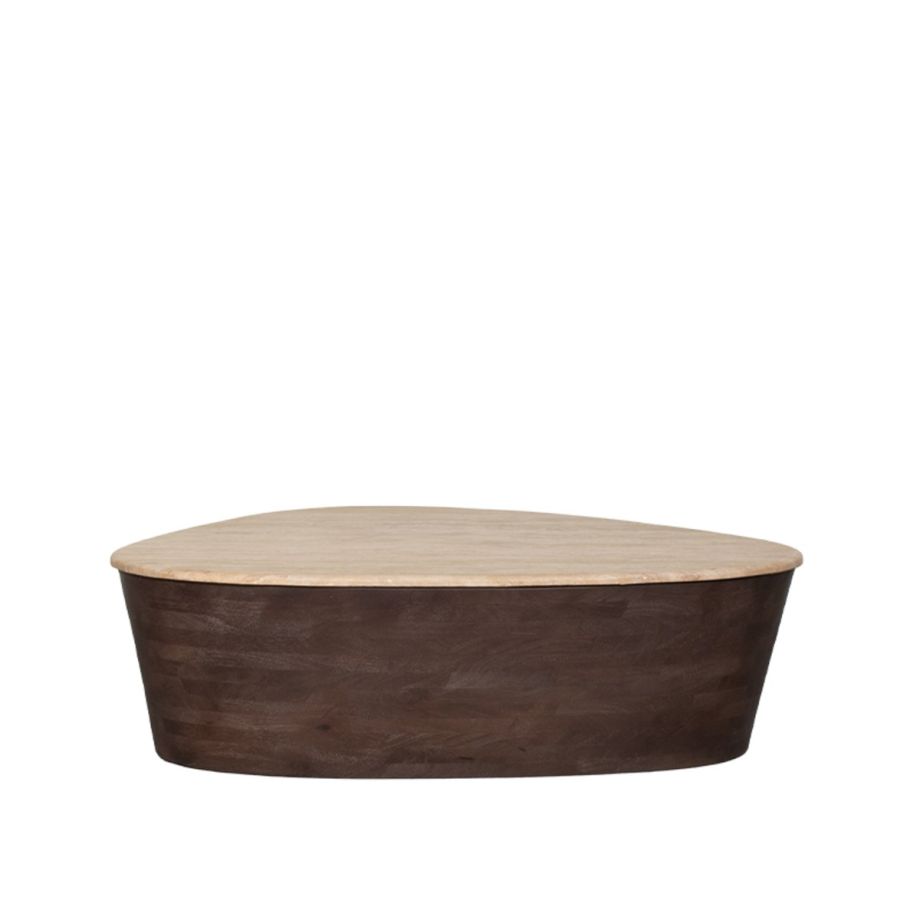 Ravi salontafel mangohout 110x80x32 cm - espresso