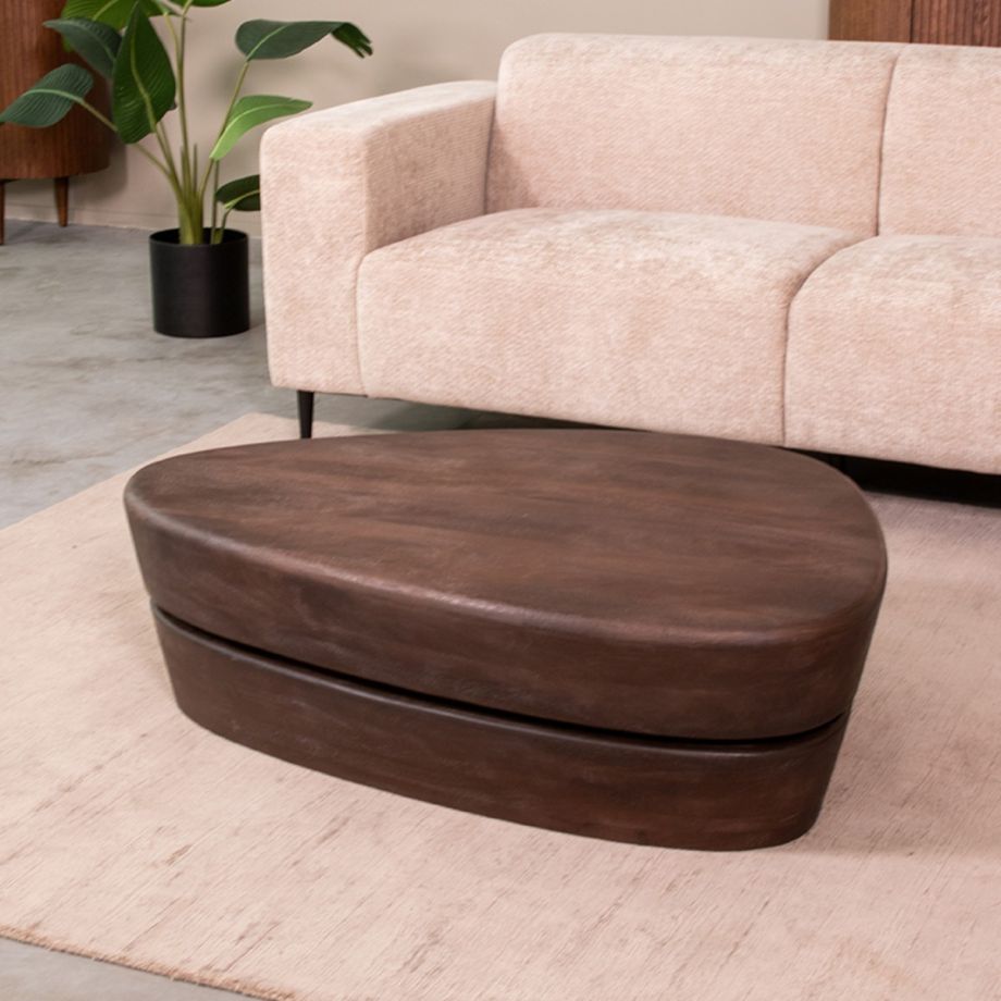 Label51 Javi salontafel mangohout 110x80x32 cm - espresso