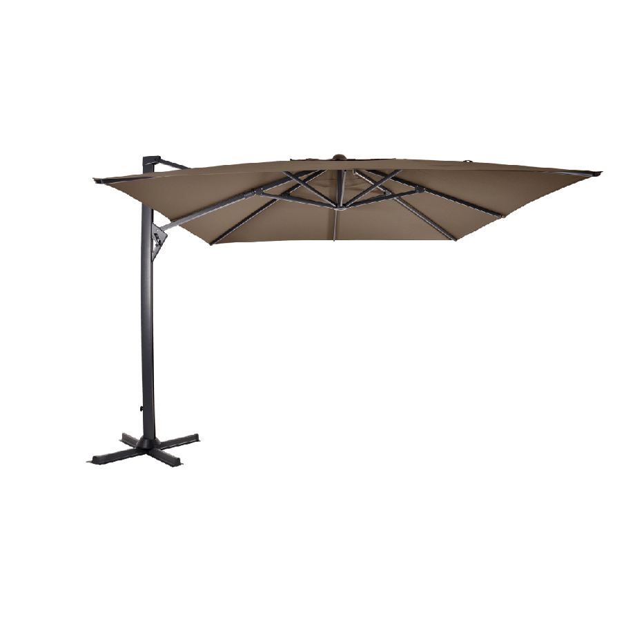Zweefparasol Taurus 3x3mtr - taupe