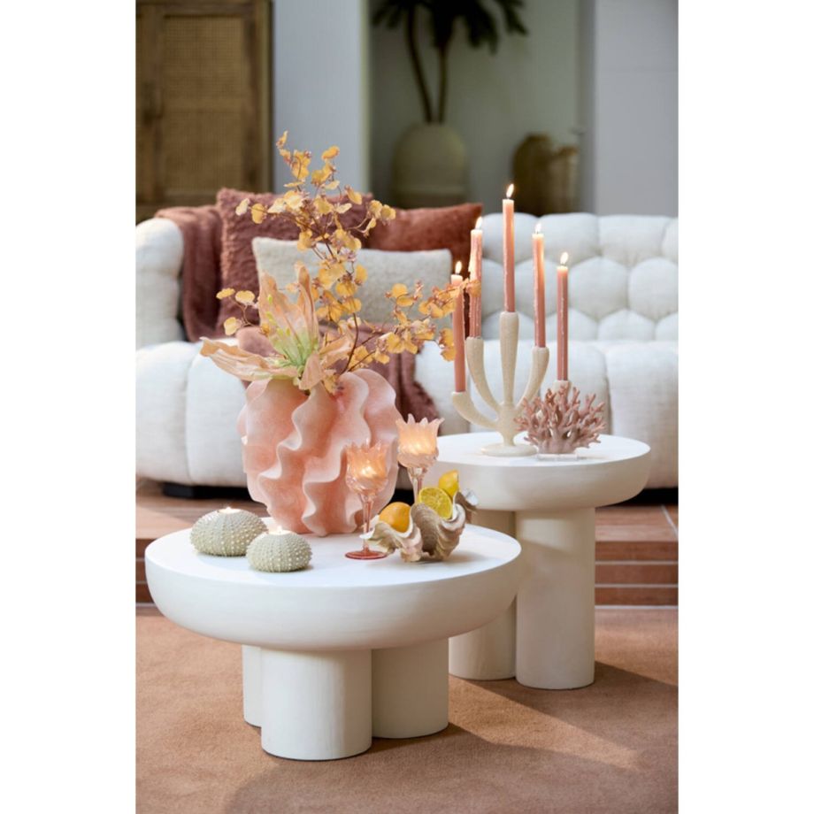 Mizuho salontafel Ø70x35 cm - crème