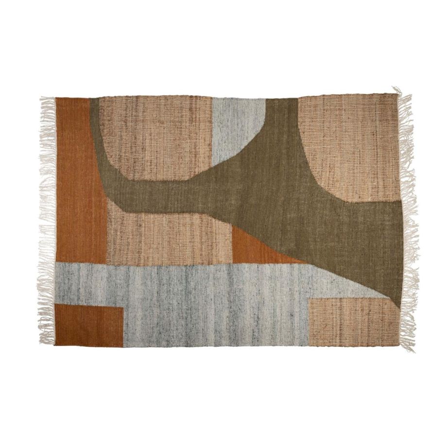 Pavilion vloerkleed 200x300 cm naturel - groen/bruin