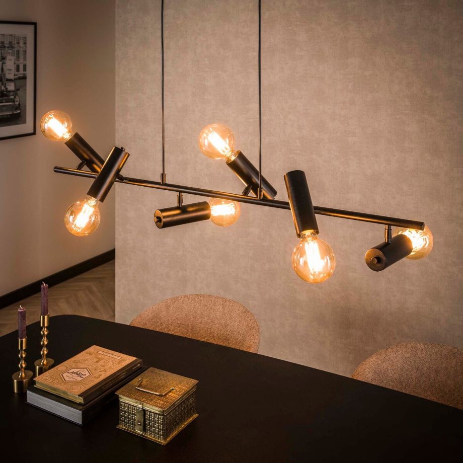 Barnsley hanglamp 6L 110 cm charcoal van het woonmerk Fraaai