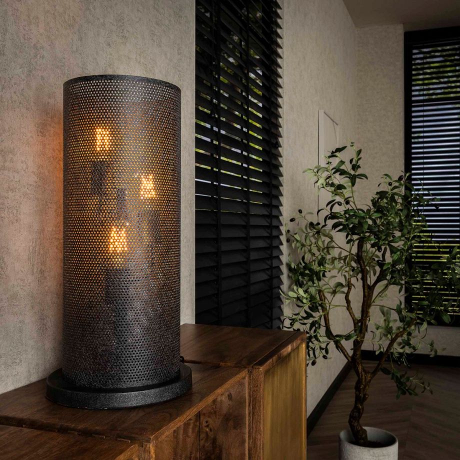 Marvin tafellamp 3L koker mesh