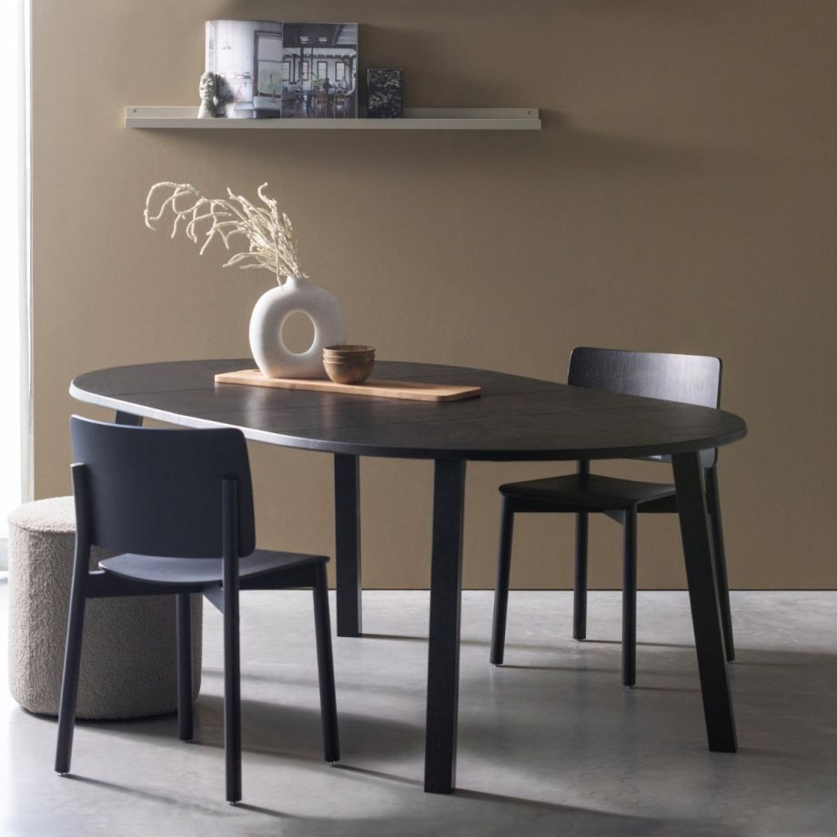 Lange jan uitschuifbare eettafel