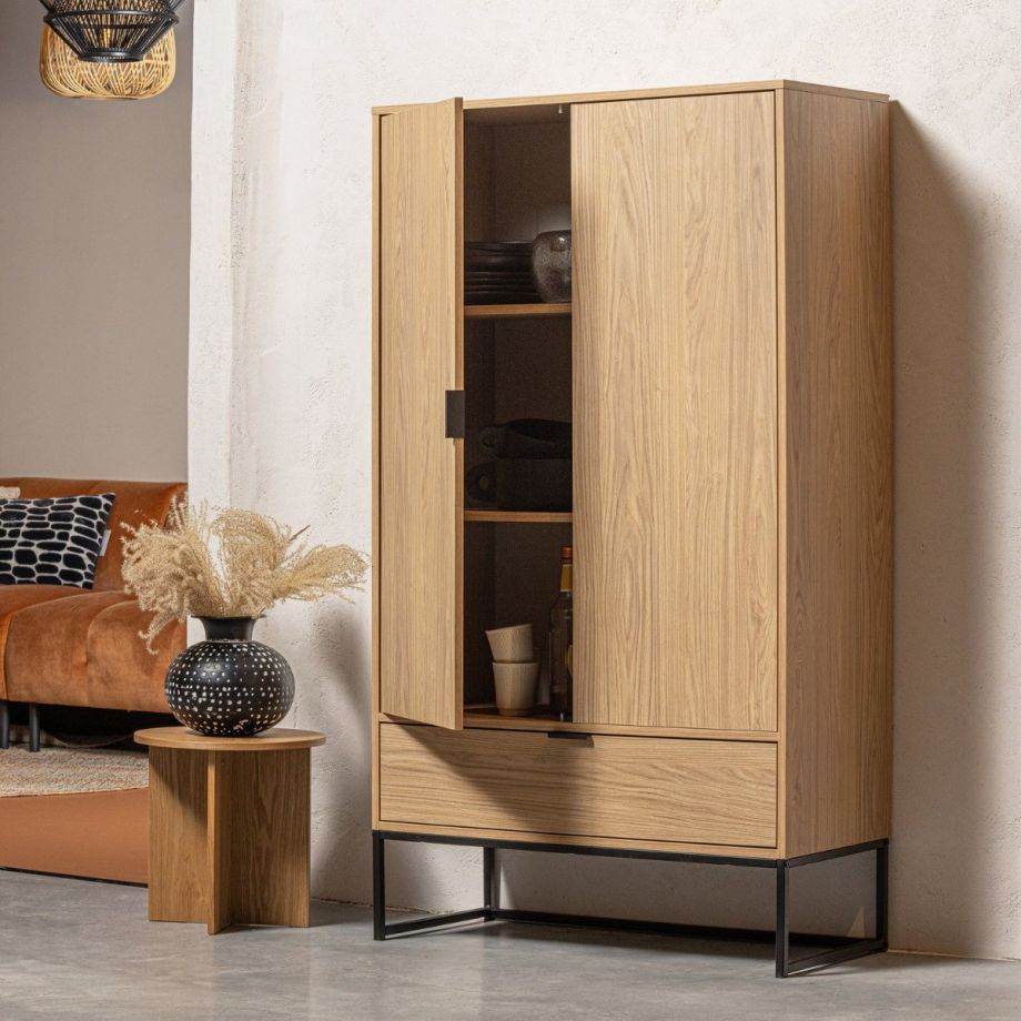 Silas 2-deurs kasten eiken - naturel