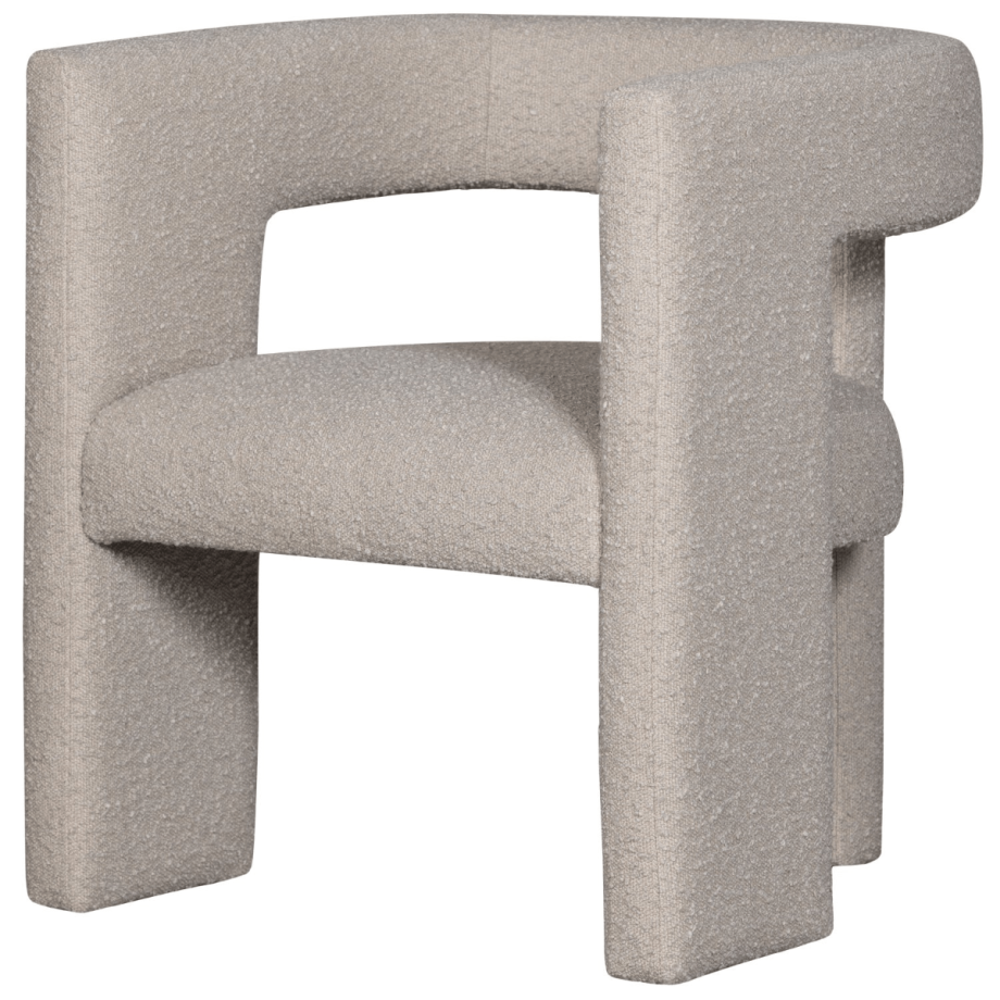 Woood Tiwa fauteuil bouclé - beige