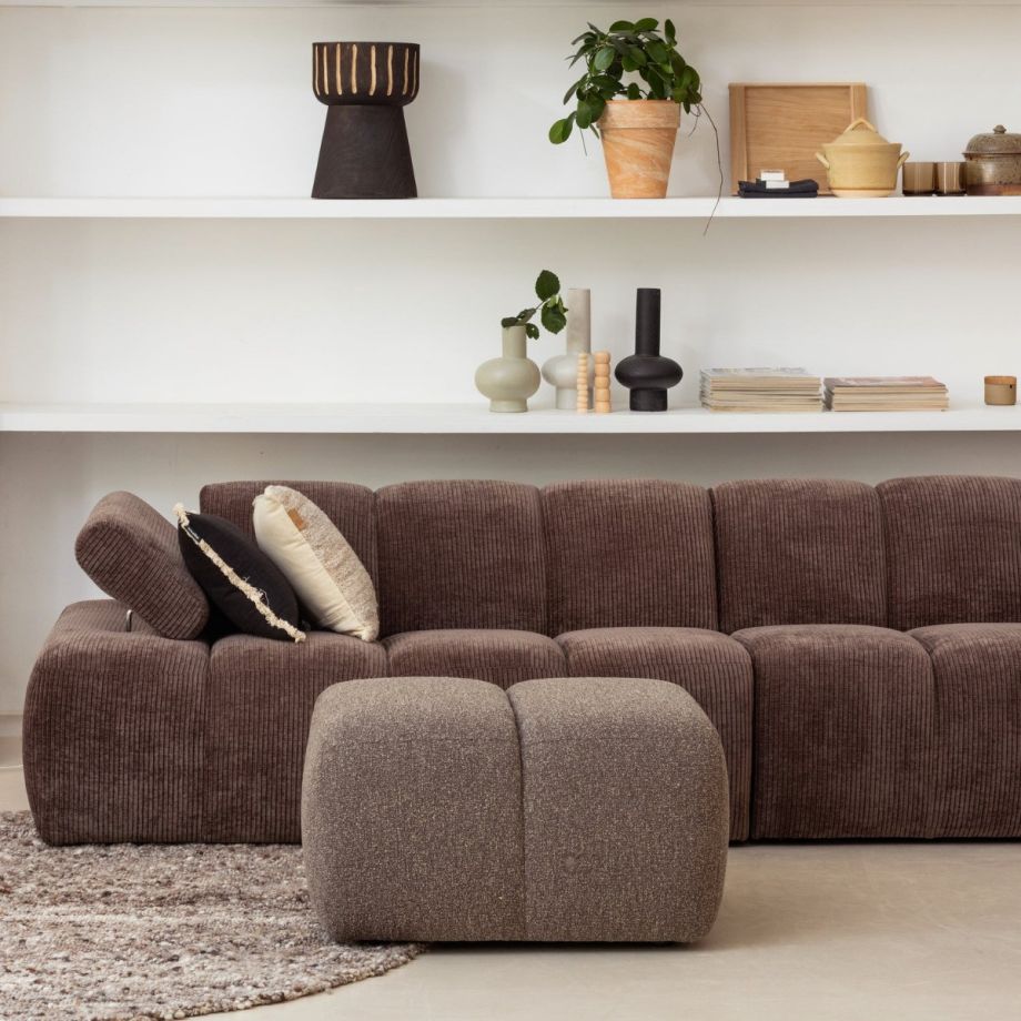 Mojo poef 45x84x64 cm bouclé