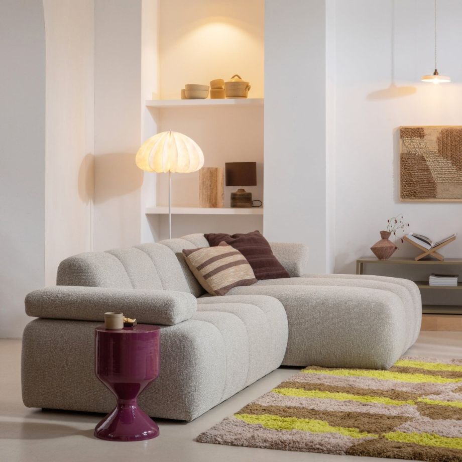 Mojo 1,5-zits met armleuning links bouclé