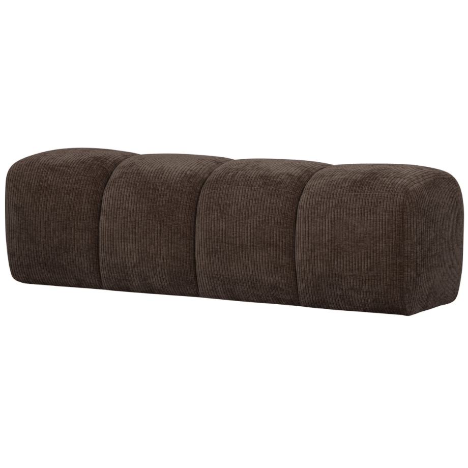 Mojo eetbankje 164 cm geweven ribstof