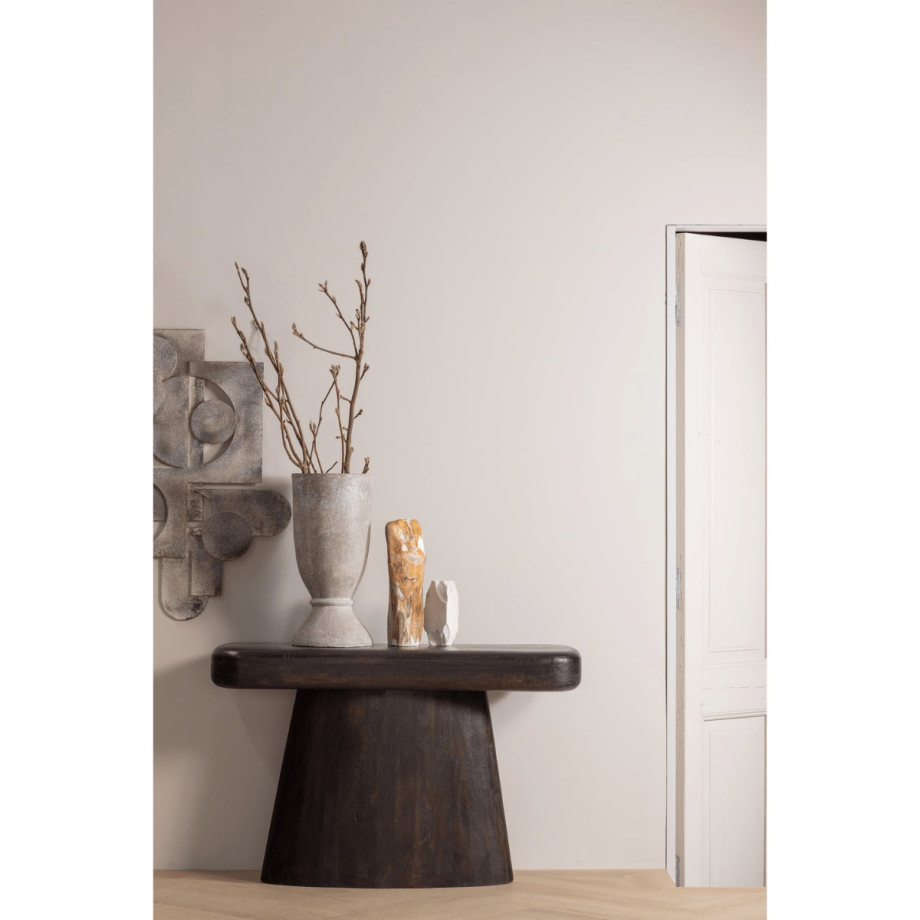 Woood Amco sidetable mangohout - zwart