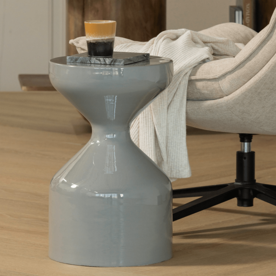 Floyd bijzettafel metaal - lichtgrijs