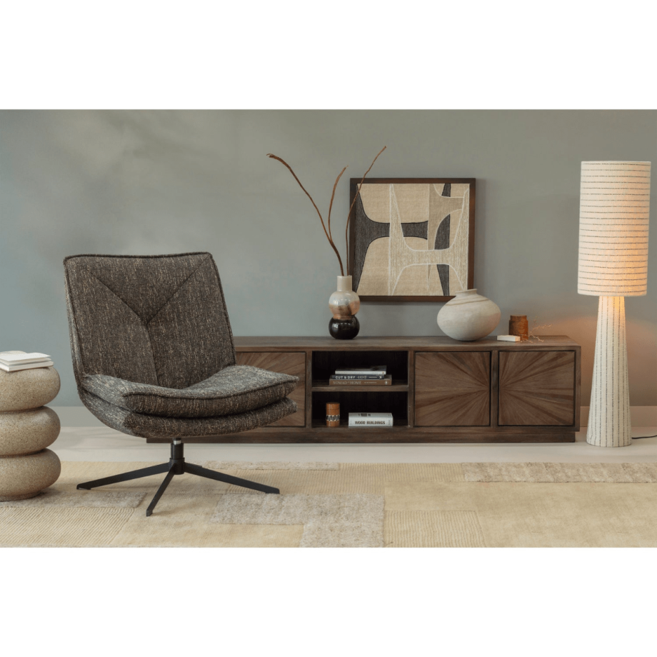 Woood Milaro draaifauteuil melange