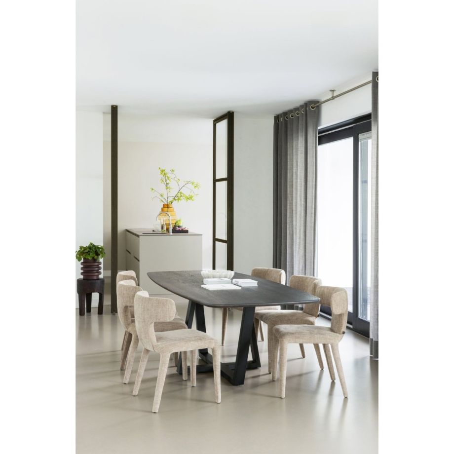 Tablo eettafel deens ovaal 220x100 cm - mystic brown