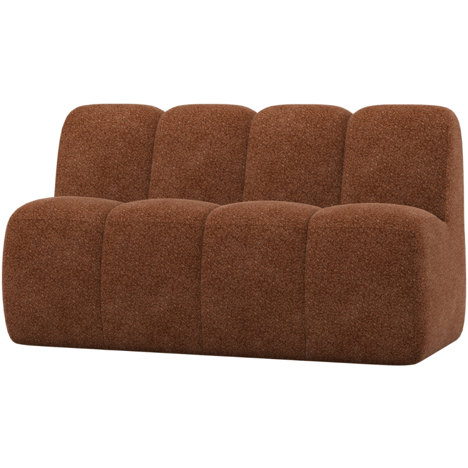 Mojo eetbank 164 cm met rugleuning wollig