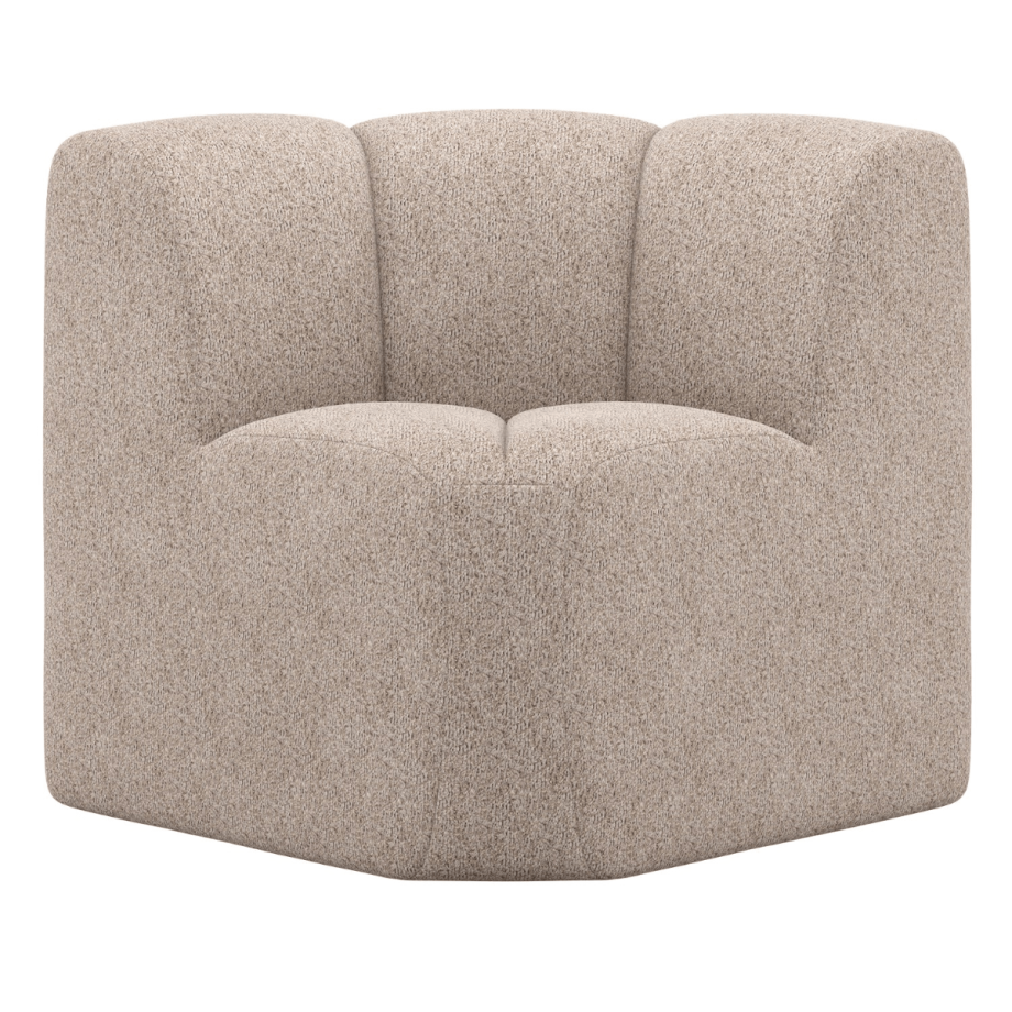 Mojo eetbank hoek met rugleuning wollig