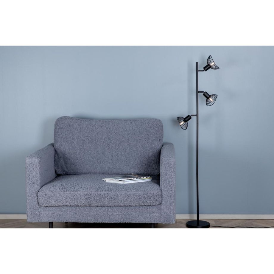 Malta vloerlamp - 3-lamps - zwart
