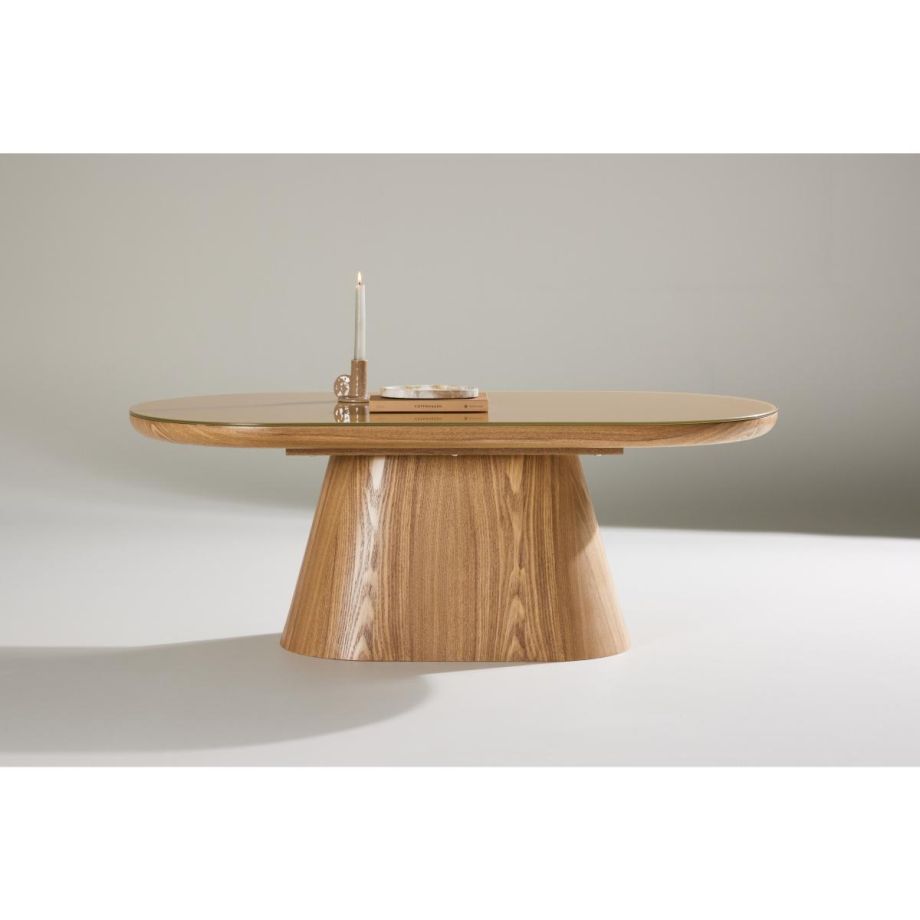 Violetta ovale salontafel - 60 x 120 cm - naturel