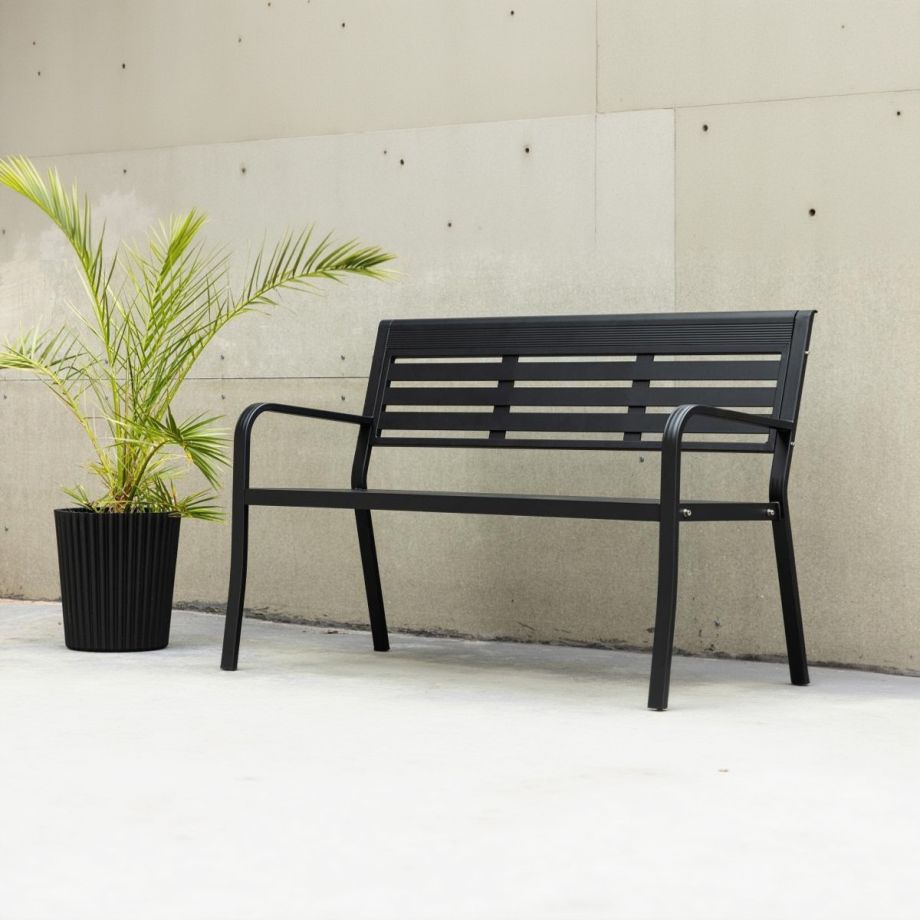 Svea Layla tuinbank - 125 cm - zwart